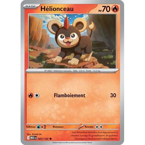 Carte Pokémon - Hélionceau - 023/132 - Méga-Evolution