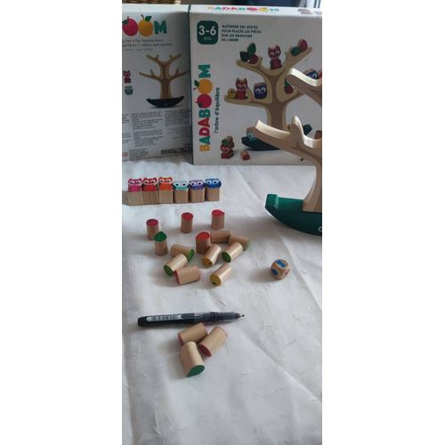 Badaboom arbre équilibre en bois de 3 a 6 ans . Oxybul