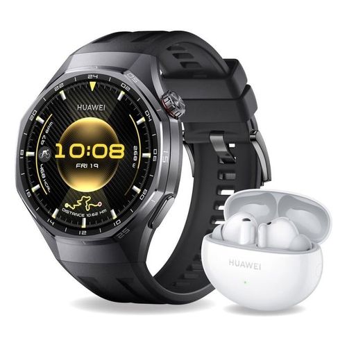 Montre connectée Pack Watch GT6 Pro 46mm Noir+FreeBuds6I Blanc