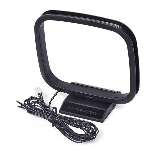 Antenne AM de remplacement,Mini connecteur à 3 broches pour radios d'horloge,récepteur à disque Compact black