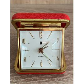 Horlogerie Suisse Vintage Pendulette Réveil De Voyage Hebe Watch Co Mécanique