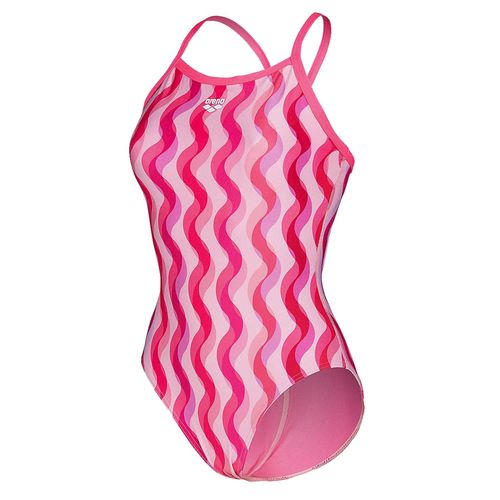 Maillot De Bain 1 Pièce Arena W Arena Ripple Print Swimsuit Lightdrop Rose 38
