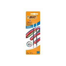 Bic Pack 2 Recharges Pour Stylo-Bille 4 Colours Smooth S Bleu