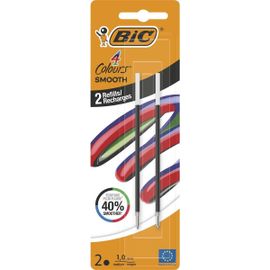 Bic Pack 2 Recharges Pour Stylo-Bille 4 Colours Smooth S Noir