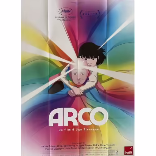 Arco - Affiche Originale De Cinéma - Format 120x160 Cm - Ugo Bienvenu, Alma Jodorowsky, Swann Arlaud, Vincent Macaigne, Louis Garrel, Oxmo Puccino, William Lebghil - Année 2025
