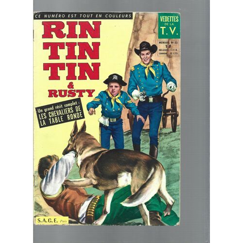 [ Collection " Vedettes De La T.V. ] Rin Tin Tin ( Rintintin ) & Rusty # 52 ( 10 Juin 1964 ) : " L'Imposteur " ( Un Grand Récit Complet : " Les Chevaliers De La Table Ronde " )