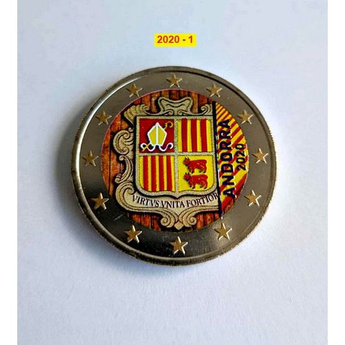 Andorre 2020 - 2 Euros De La Serie - Armoiries - Couleur - In Farbe- Colored