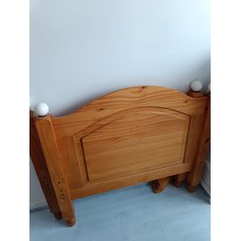 Lit Enfant Pin Massif Boules Porcelaines