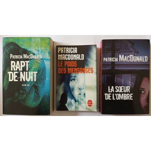 Lot De 3 Romans Policier De Patricia Macdonald