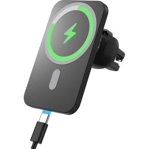 KALANKA-15W Support Telephone Voiture Induction, Magnétique sans fil Charge Rapide Chargeur Induction Voiture, Chargeur Induction Téléphone Voiture Magnetique pour iPhone 17/16/15/14/13/12 Pro Max Mi