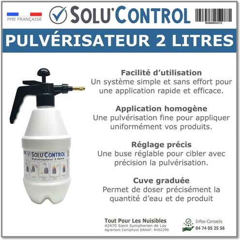 Solu'Control - Pulvérisateur 2 Litres