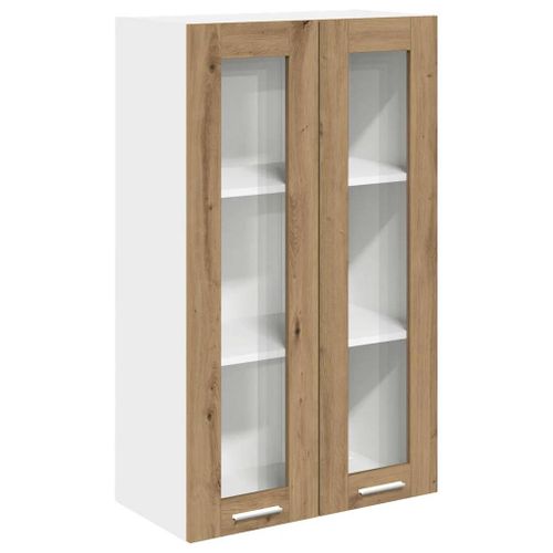 vidaXL Armoire suspendue Riga Chêne artisanal 60 x 31 x 100 cm