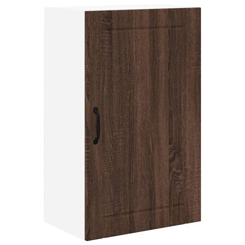 vidaXL Meuble mural de cuisine avec étagère Chêne brun 50 x 31 x 80 cm