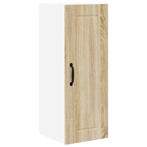 Vidaxl Meuble Mural De Cuisine Avec Porte Chêne Sonoma 30 X 31 X 80 Cm