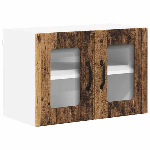 vidaXL Meuble mural de cuisine avec porte Bois Ancien 60 x 31 x 40 cm