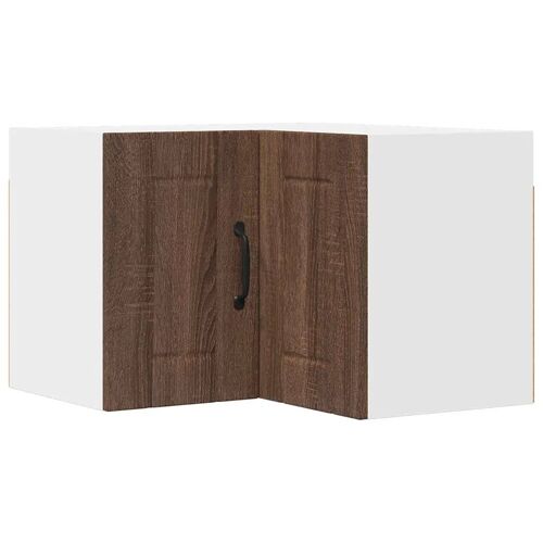 vidaXL Meuble mural de cuisine avec étagère Chêne brun 57 x 57 x 40 cm
