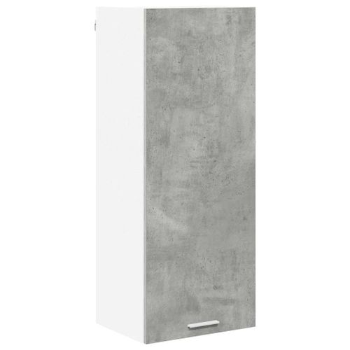 vidaXL Armoire suspendue avec étagère Riga Gris béton 40 x 31 x 100 cm
