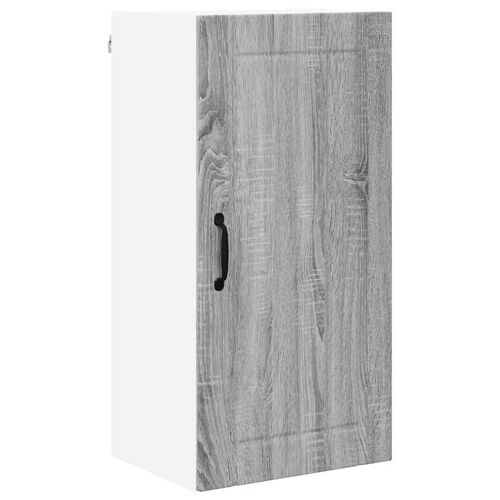 vidaXL Meuble mural de cuisine avec porte Gris Sonoma 40 x 31 x 80 cm