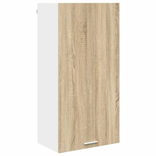 vidaXL Armoire suspendue Riga Chêne Sonoma et Blanc 50 x 31 x 100 cm
