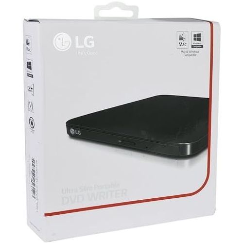 LG Lecteur/Graveur externe Ultra Slim DVD Writer – USB, 14 mm d’épaisseur