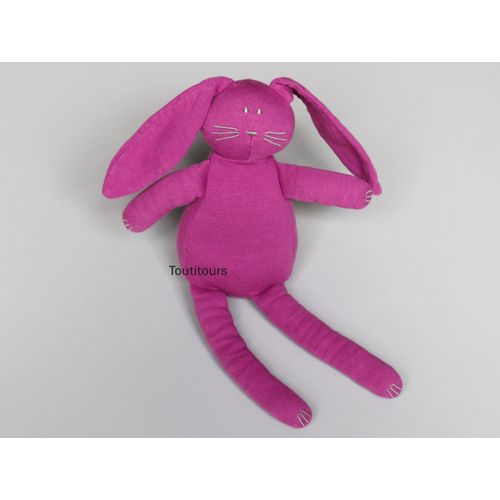 Doudou lapin violet Petit Bateau