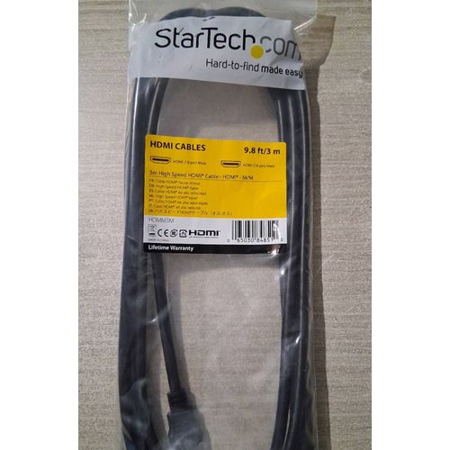 Câble HDMI STARTECH. 3 mètres haute vitesse.