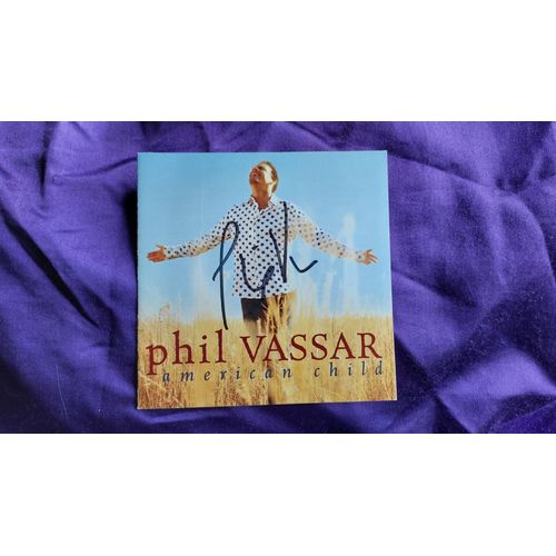 Phil Vassar Autographe Sur Le Livret De American Child Fait À Nashville En 2003