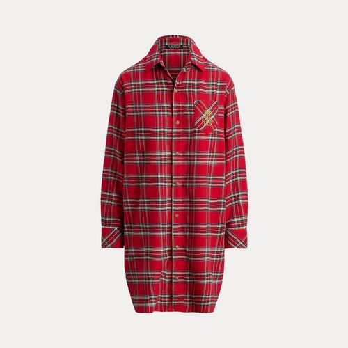 Chemise De Nuit Écossaise Sergé Gratté