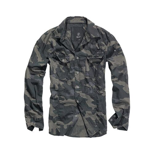 Brandit Chemise Bleu-Gris / Kaki / Vert Foncé