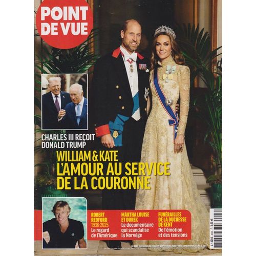 Point De Vue N°4023 William Et Kate L'Amour Au Service De La Couronne