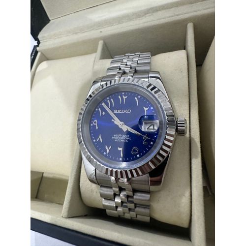 Montre Seiko Automatique - Cadran Bleu Royal Arabique