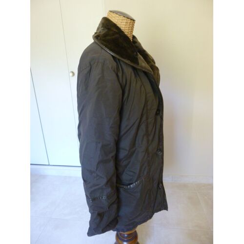 Manteau 3/4 Doudoune T40 Couleur Chocolat