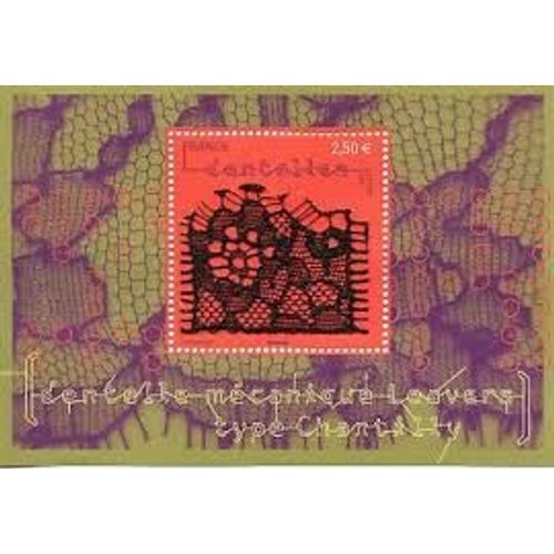 Art : Dentelle Mécanique : Dentelle De Chantilly Feuillet 4602 Année 2011 Yvert Et Tellier Luxe