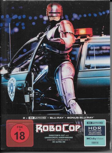 Robocop 4k / Uhd Mediabook Import Allemand