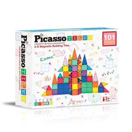 PICASSOTILES 101 PIECES BLOC DE CONSTRUCTION MAGNETIQUE ENSEMBLE DE 10