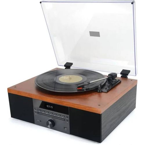 Platine vinyle - Akai - ATT-14BT - Amplificateur intégré - Bluetooth - Haut-parleurs 10W