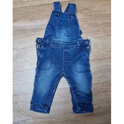 Salopette En Jean Bleu Garçon In Extenso Taille 3 Mois 62cm