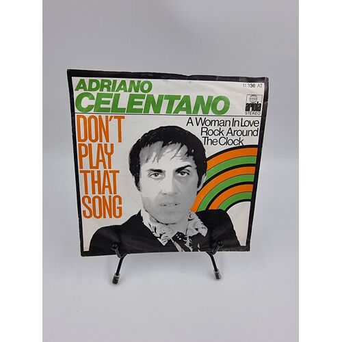 Vinyle 45 Tours Adriano Celentano : Don’T Play That Song (A Woman In Love / Rock Around / The Clock) Avec Fourreau