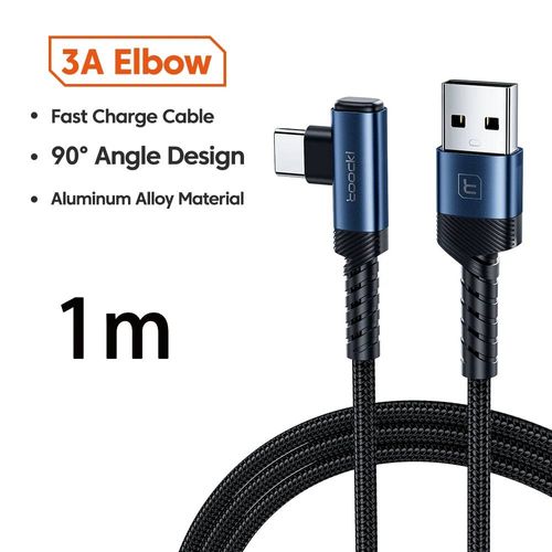 60w Usb C Vers Type C Câble Pour Iphone 15 Pro Max 3a Usb A Et C Coude Fil De Données Pour Xiaomi Honor Jeu Téléphone Chargeur Cordon Ty A-C 3a 1m 1m