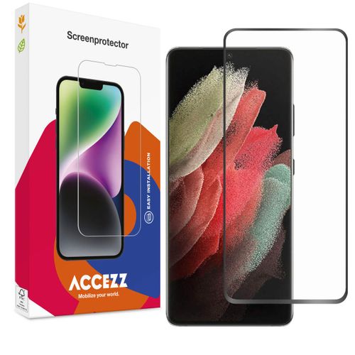 Accezz Protection D'écran En Verre Trempé Full Cover Samsung Galaxy S21 Ultra