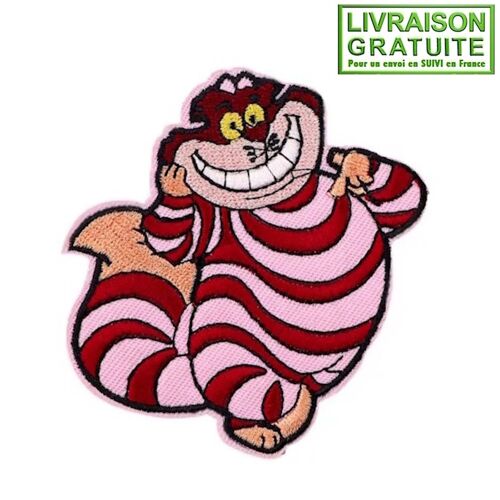 Patch Écusson Chat Du Cheshire Alice Au Pays Des Merveilles (Réf 2) - Thermocollant