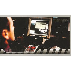 Star Trek : Insurrection Trading Card Okudagrams Chase Card Ok-8 ( Uss / U.S.S. Enterprise-E Library Display )