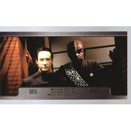 Star Trek : Insurrection Trading Card Relationships Chase Card R-8 ( Worf & Data )