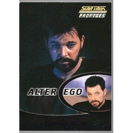 [ Trading Card ] Star Trek : The Next Generation Profiles Alter Ego Chase Card Ae2 Thomas Riker ( Skybox / Paramount Pictures, 2000 )