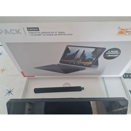 Pack Tablette Lenovo P11 11" 128 Go + Clavier + Coque de protection