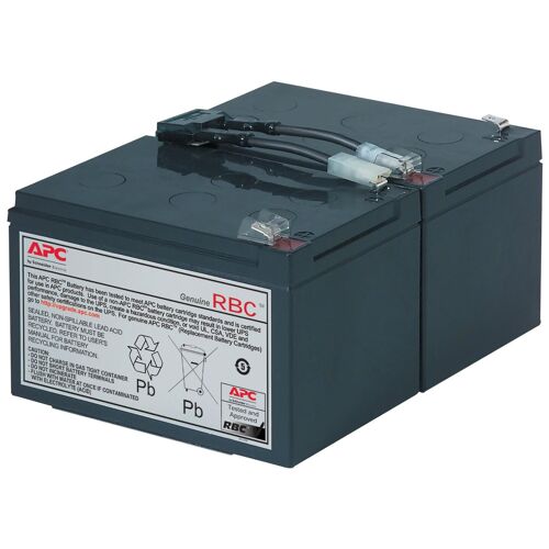 Cartouche de batterie de rechange APC #6 - Batterie d'onduleur - 1 x batterie - Acide de plomb - noir - pour P/N: SMC1500IC, SMT1000CUS, SMT1000I-AR, SMT1000IC, SUA1000I-IN, SUA1000J3W...
