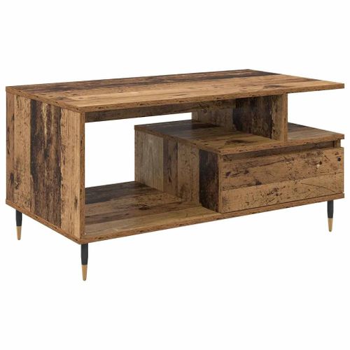 vidaXL Table basse Bois ancien 90 x 49 x 45 cm Bois d'ingénierie