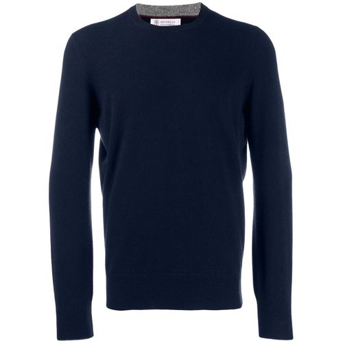 Sweatshirt Bleu Pour Homme Brunello Cucinelli