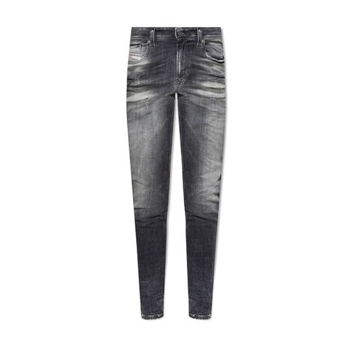 Jeans Pour Hommes Diesel A03594 Noirs - 100% Coton