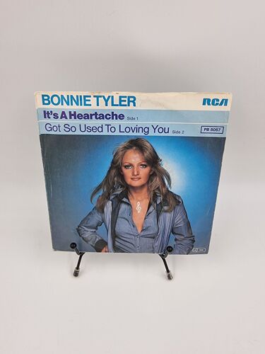 Vinyle 45 Tours Bonnie Tyler : It’S A Heartache / Got So Used To Loving You Avec Fourreau